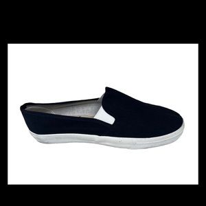Bob Barker Step-In Navy Canvas Deck Shoes Mens Size 8.5/ Womens 13 Unisex.